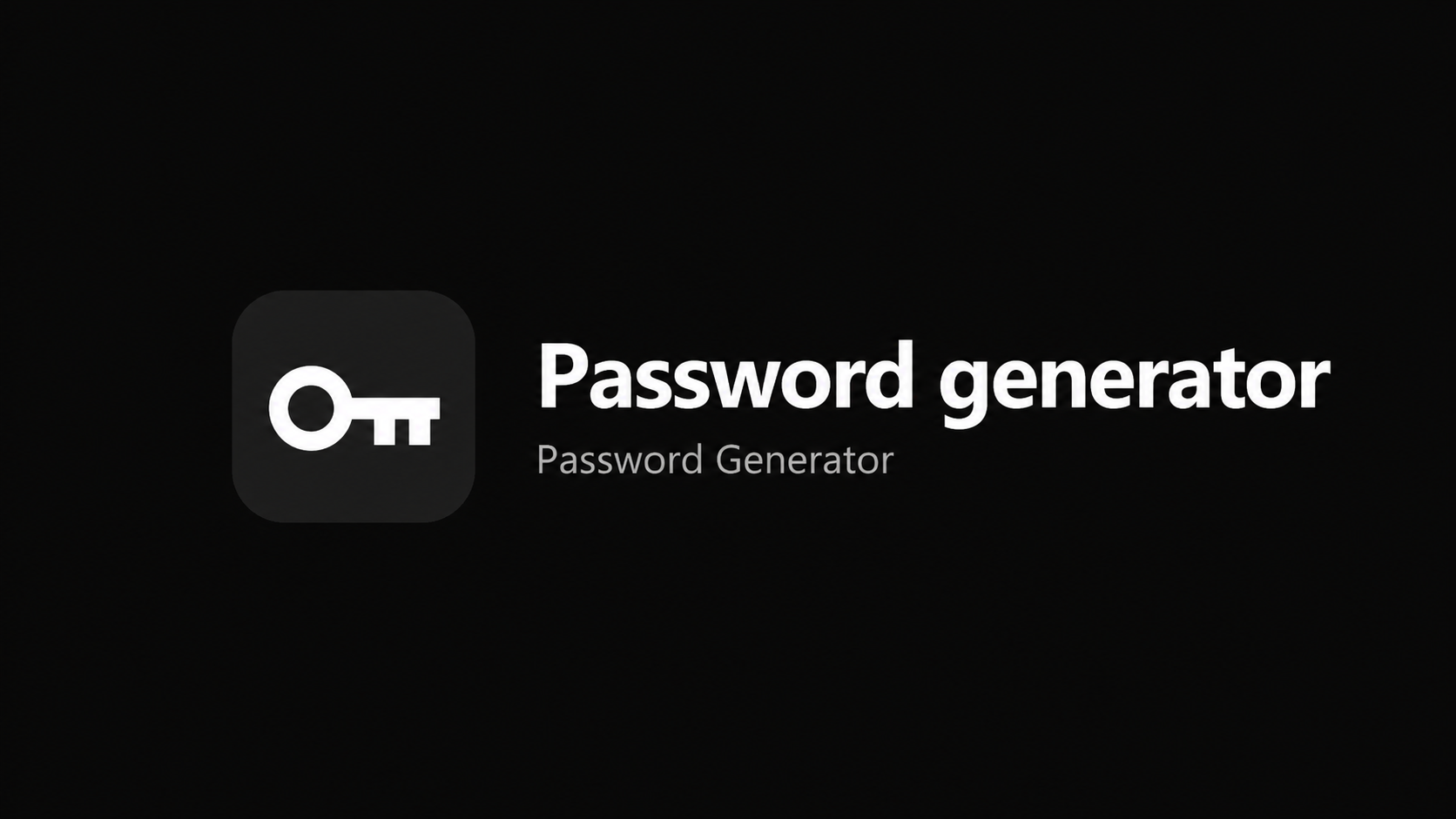 Strong Password Generator banner