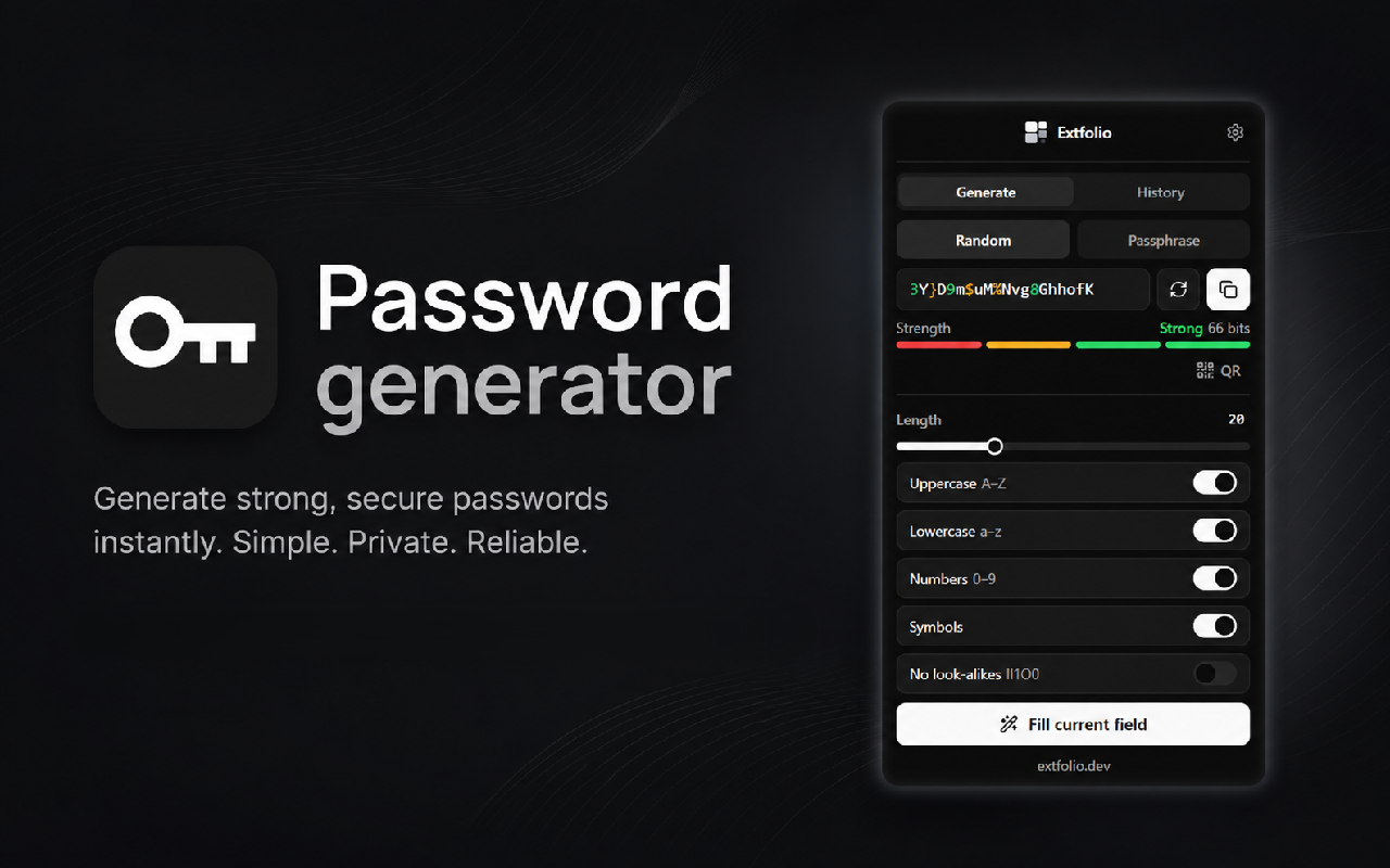 Strong Password Generator screenshot 1