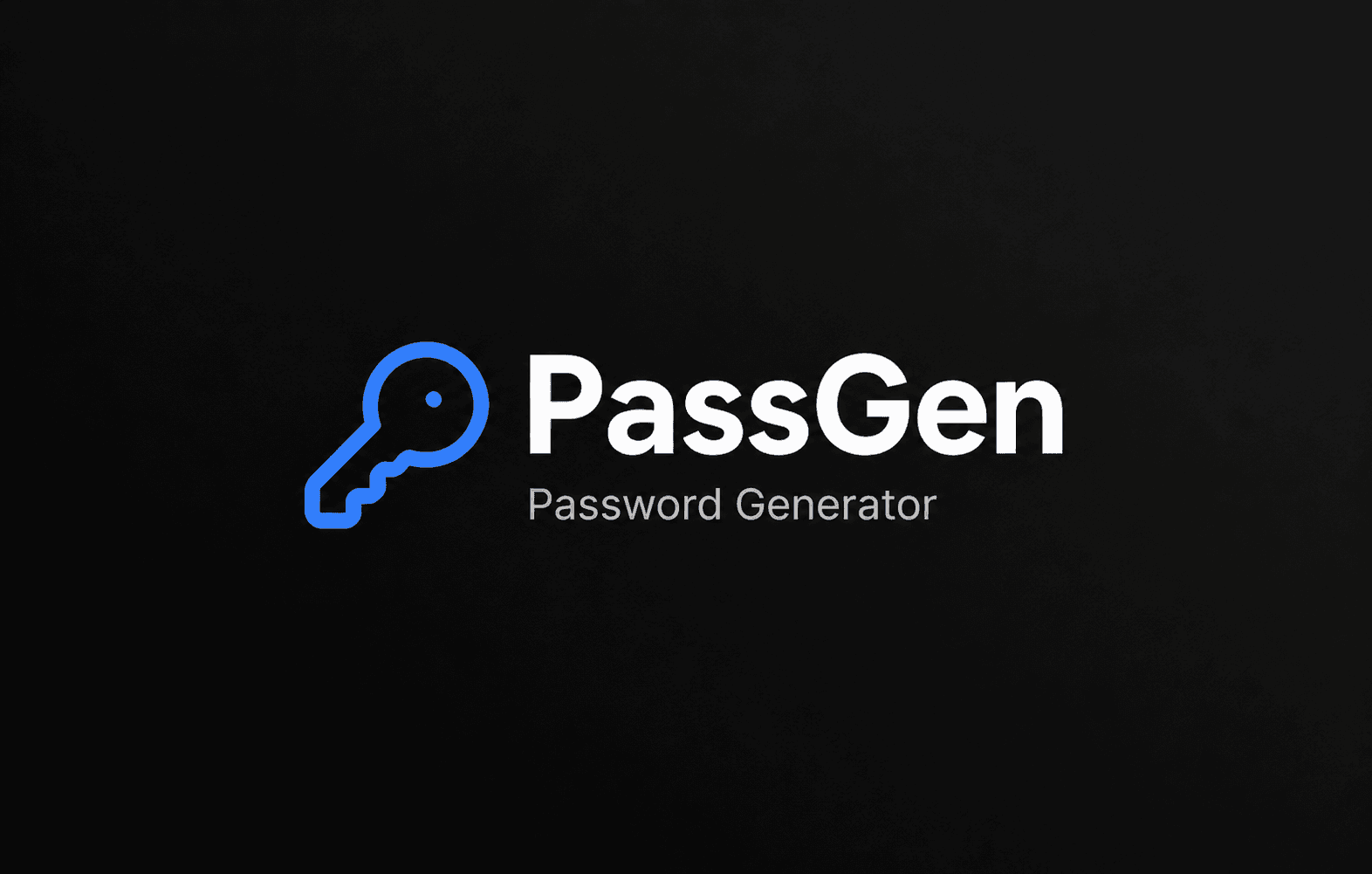 PassGen — Password Generator banner